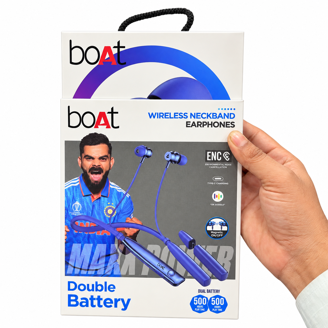 boAt 500+500H Battery Wireless Stereo Headset (Neckband)